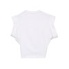 THE POP J MARC LOGO DRAPE SEAM TEE